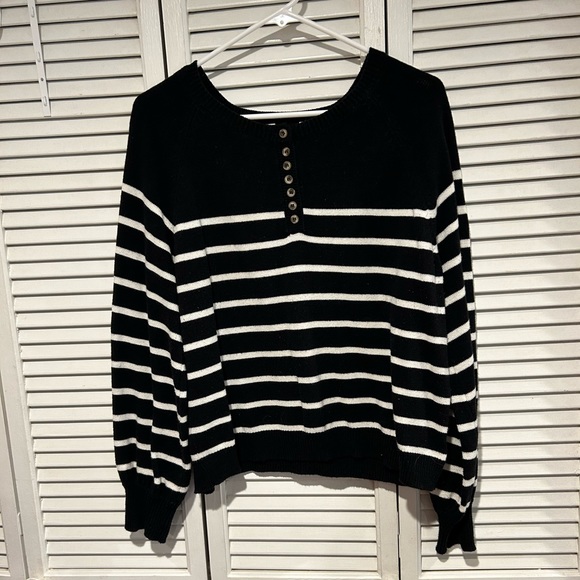 Time and Tru, striped sweater, size L - Picture 1 of 4